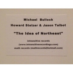 Mike Bullock / Howard Stelzer / Jason Talbot The Idea Of Northeast Vinyl LP USED