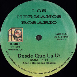 Los Hermanos Rosario Desde Que La Vi / Me Vas A Buscar USED VINYL 12INCH 33 S RPM