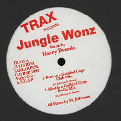 Jungle Wonz Bird In A Guilded Cage USED VINYL 12INCH 45 RPM REISSUE REMASTERED