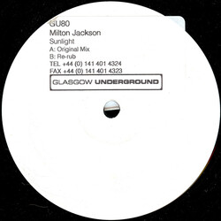Milton Jackson Sunlight USED VINYL 12INCH PROMO WHITE LABEL