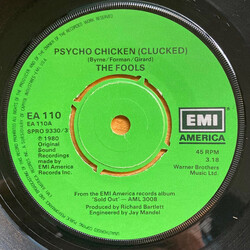 The Fools Psycho Chicken (Clucked) USED VINYL 7INCH SINGLE 45 RPM