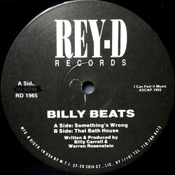 Billy Beats Something's Wrong / Thai Bath House USED VINYL 12INCH 33 S RPM