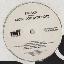 Freaks Doobiedoo (Woohoo) USED VINYL 12INCH SINGLE SIDED LIMITED EDITION