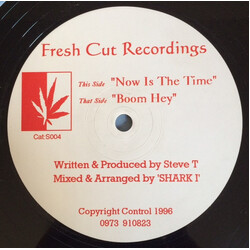 Steve T Boom Hey / Now Is The Time USED VINYL 12INCH 45 RPM