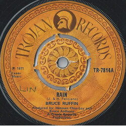Bruce Ruffin Rain USED VINYL 7INCH 45 RPM SINGLE