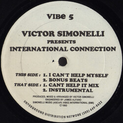 Victor Simonelli / International Connection I Can't Help Myself USED VINYL 12INCH 33 S RPM
