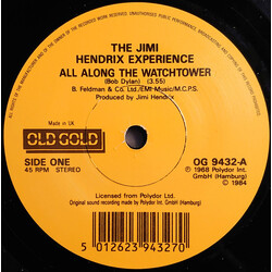 The Jimi Hendrix Experience All Along The Watchtower USED VINYL 7INCH 45 RPM SINGLE REISSUE