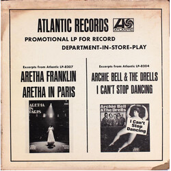 Aretha Franklin / Archie Bell & The Drells Promotional LP For Record Department-In-Store-Play Vinyl LP USED