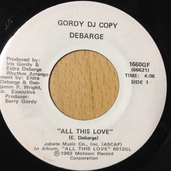 Debarge All This Love Vinyl 7" USED