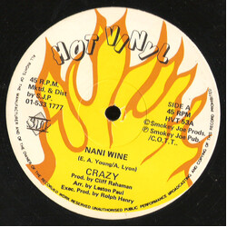 Crazy (4) Nani Wine USED VINYL 12INCH SINGLE 45 RPM
