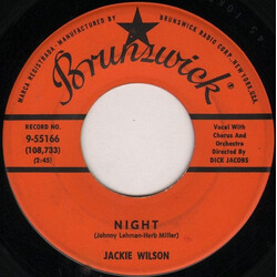 Jackie Wilson Night / Doggin' Around Vinyl 7" USED