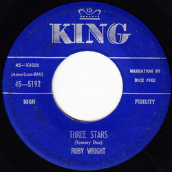 Ruby Wright (2) Three Stars / I Only Have One Lifetime Vinyl 7" USED