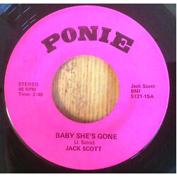 Jack Scott Baby, She's Gone USED VINYL 7INCH 45 RPM SINGLE REISSUE