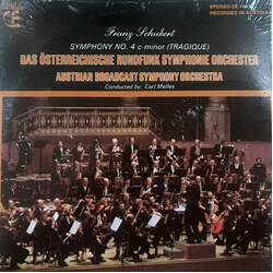 Franz Schubert / ORF Symphonieorchester / Carl Melles Symphony No. 4 C-Minor (Tragique) Vinyl LP USED