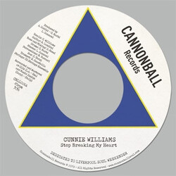 Cunnie Williams Stop Breaking My Heart USED VINYL 7INCH 45 RPM SINGLE LIMITED EDITION