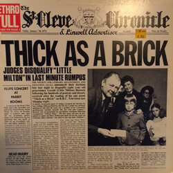 Jethro Tull Thick As A Brick Vinyl LP USED