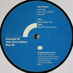 Ben Rourke After Hours Edition: Blue EP USED VINYL 12INCH EP