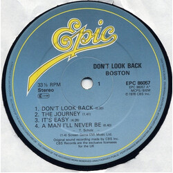 Boston Don't Look Back Vinyl LP USED