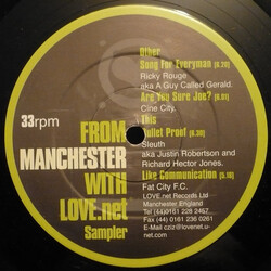 Various From Manchester With Love.net (Sampler) USED VINYL 12INCH
