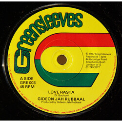 Giddeon Jah Rubbaal Love Rasta USED VINYL 7INCH