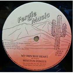 Winston Fergus My Own Way Heart / In Ting Sound USED VINYL 12INCH 45 RPM