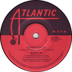 Boney M. Daddy Cool Vinyl 7" USED
