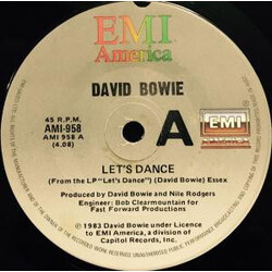 David Bowie Let's Dance Vinyl 7" USED