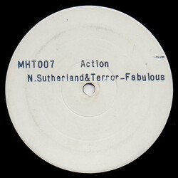 Terror Fabulous / Nadine Sutherland Action / Action Version USED VINYL 12INCH WHITE LABEL