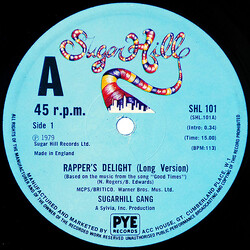 Sugarhill Gang Rapper's Delight USED VINYL 12INCH 45 RPM