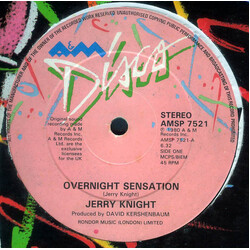 Jerry Knight Overnight Sensation USED VINYL 12INCH 45 RPM