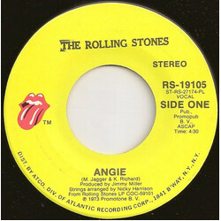 The Rolling Stones Angie USED VINYL 7INCH 45 RPM SINGLE