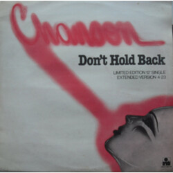 Chanson Don't Hold Back USED VINYL 12INCH 45 RPM LIMITED EDITION