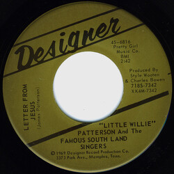 Little Willie Patterson / The Famous South Land Singers Letter From Jesus / New Born Soul USED VINYL 7INCH 45 RPM