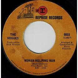 The Vogues Woman Helping Man / I'll Know My Love (By The Way She Talks) USED VINYL 7INCH 45 RPM SINGLE STYRENE