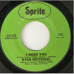Star Material I Need You / Give Me Some Play USED VINYL 7INCH 45 RPM