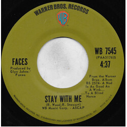 Faces (3) Stay With Me Vinyl 7" USED