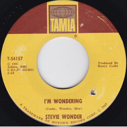 Stevie Wonder I'm Wondering / Every Time I See You I Go Wild USED VINYL 7INCH 45 RPM SINGLE