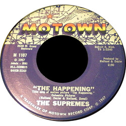 The Supremes The Happening / All I Know About You Vinyl 7" USED