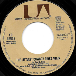 Ed Bruce The Littlest Cowboy Rides Again USED VINYL 7INCH 45 RPM