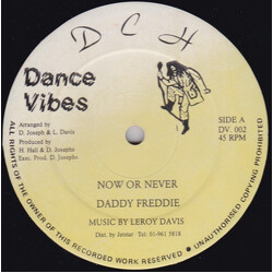 Daddy Freddy / Sugar Crucial Now Or Never / Prison Me Dont Like USED VINYL 12INCH