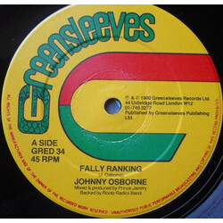 Johnny Osbourne Fally Ranking USED VINYL 12INCH 45 RPM