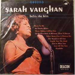 Sarah Vaughan Belts The Hits Vinyl LP USED