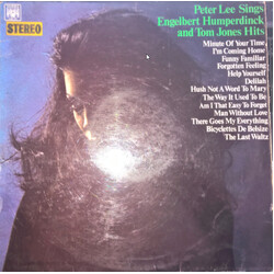 Peter Lee (5) Peter Lee Sings Engelbert Humperdinck And Tom Jones Hits Vinyl LP USED