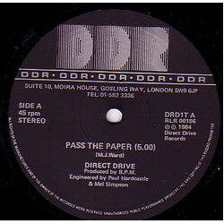 Direct Drive (3) Pass The Paper USED VINYL 12INCH 45 RPM