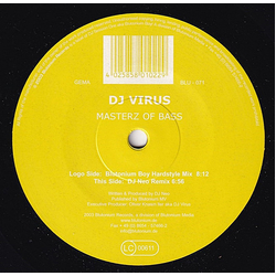 DJ Virus Masterz Of Bass Vinyl 12" USED