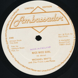 Michael White (20) / The Front Line Posse Nice Nice Girl USED VINYL 12INCH