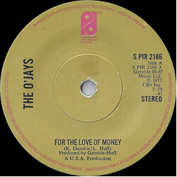 The O'Jays For The Love Of Money USED VINYL 7INCH 45 RPM SINGLE