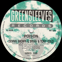 Dennis Brown / Brian & Tony Gold Poison USED VINYL 12INCH 45 RPM
