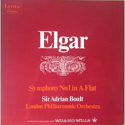 Sir Edward Elgar / Sir Adrian Boult / London Philharmonic Orchestra Symphony No 1 In A Flat Vinyl LP USED