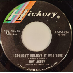 Roy Acuff I Couldn't Believe It Was True / Kaw Liga USED VINYL 7INCH 45 RPM SINGLE